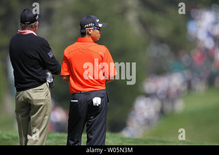 Andy Zhang during a practice round for the U.S. Open Championship golf ...