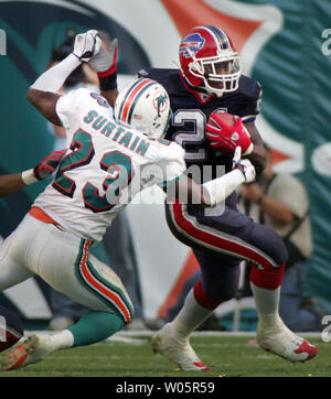 Miami Dolphins cornerback Patrick Surtain (23) attacks Baltomore