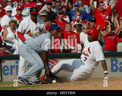 Adrian Beltre of the Los Angeles Dodgers bats during a 2002 MLB season game  at Dodger Stadium, in Los Angeles, California. (Larry Goren/Four Seam Images  via AP Images Stock Photo - Alamy