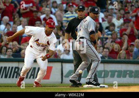 Colorado Rockies infielder Vinny Castilla in his third stint with the  Rockies is officially recognized in the fifth inning against the Los  Angeles Dodgers at Coors Field in Denver September 28, 2006.