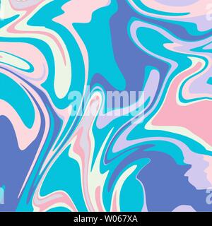 Vector marble background in pastel colors. Multi-colored fluid texture. Abstract wave pattern Template for covers, presentations, flyers, posters, bro Stock Vector
