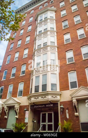 Pennsylvania, PA, USA - Sept 22, 2018: The iconic Ben Franklin House Stock Photo