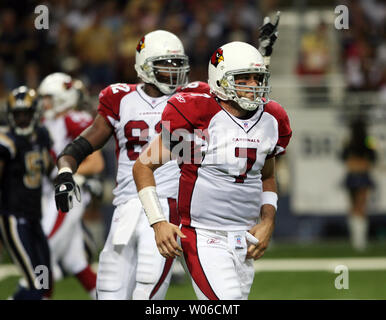 Houston Texans quarterback Matt Leinart is sacked by the San