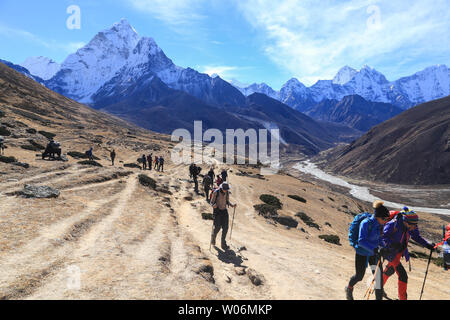 Everest Base Camp Trek, Sagarmatha National Park, Nepal Stock Photo