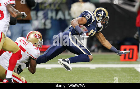 St. Louis Rams wide receiver Brandon Gibson (11) is seen before the start  of an NFL football game between the San Francisco 49ers and the St. Louis  Rams Sunday, Dec. 26, 2010