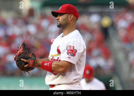 St. Louis Cardinals first baseman Albert Pujols poses for a