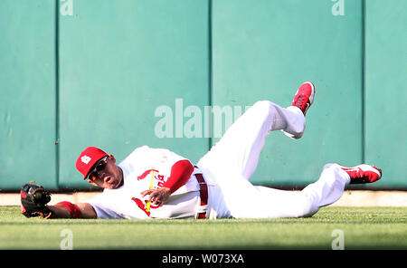 Chicago Cubs center fielder Jon Jay (30) in the ninth inning of the first  baseball game of a doubleheader Tuesday, May 9, 2017, in Denver. The  Rockies won 10-4. (AP Photo/David Zalubowski