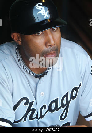 Chicago White Sox Coach Bill Buckner during a game at Anaheim