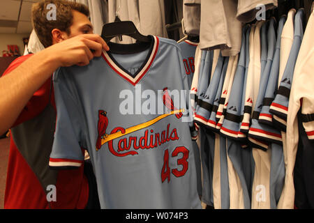 1982 St. Louis Cardinals road uniforms. That's a lot of blue