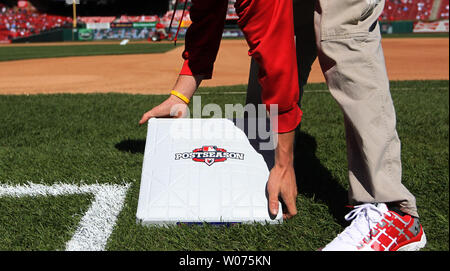 Busch stadium grounds crew member hi-res stock photography and