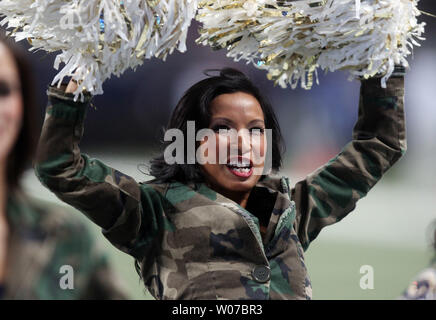 St. Louis Rams cheerleaders entertain the crowd during a game