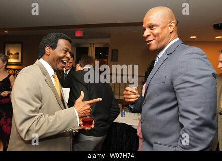 Former New York Mets slugger Darryl Strawberry makes an appearence at the  Annual Pujols Family Foundation Holiday Party at the Chase Park Plaza Hotel  in St. Louis on December 7, 2008. The