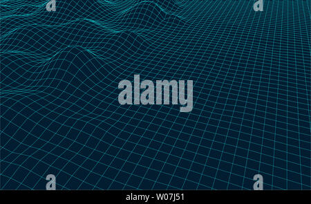 Abstract three-dimensional network background of big data concept, graphics with artificial intelligence concept Stock Photo