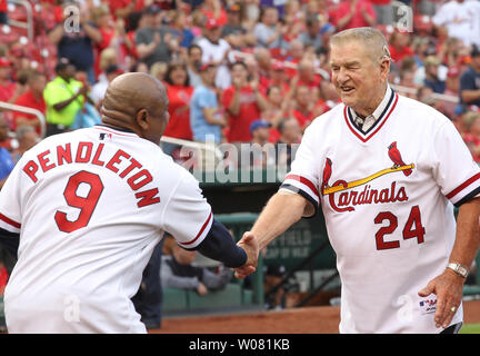 St. Louis Cardinals Whitey Herzog (24) during a game from his career with  the St. Louis Cardinals at Busch Memorial Stadium in St. Louis, Missouri. Whitey  Herzog managed for 18 years with