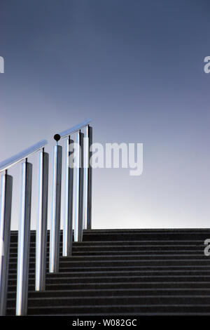 parapet railing with background blue sky Stock Photo - Alamy