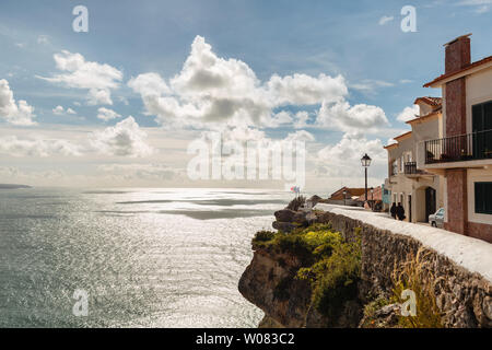 Seaview from Sitio da Nazare Stock Photo