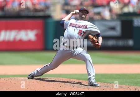 Minnesota Twins pitcher Ryan Pressly (57) throws live batting