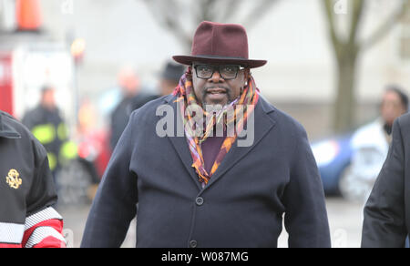 Cedric Antonio Kyles, better known by his stage name, Cedric the Entertainer, walks to ceremonies naming a city street 'Cedric The Entertainer Way' in St. Louis on December 15, 2018. Kyles went to high school in the area and spent many of his formative years performing in St. Louis.   Photo by Bill Greenblatt/UPI Stock Photo