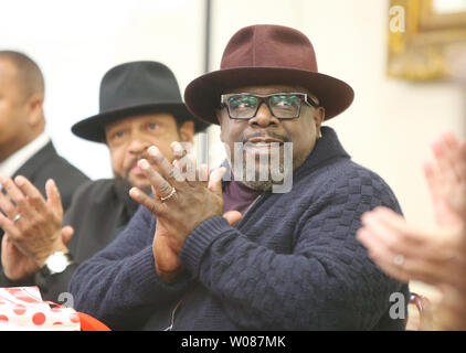 Cedric Antonio Kyles, better known by his stage name, Cedric the Entertainer, approves of comments during ceremonies naming a city street 'Cedric The Entertainer Way' in St. Louis on December 15, 2018. Kyles went to high school in the area and spent many of his formative years performing in St. Louis.   Photo by Bill Greenblatt/UPI Stock Photo