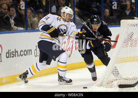 Andrej Sekera of the Buffalo Sabres skates against the Toronto