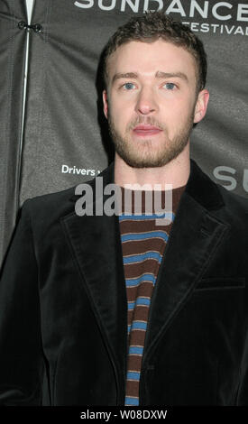 Justine Timberlake arrives at the premiere of 'Alpha Dog' at the Eccles Center for Sundance 06 on January 26, 2006 in Park City, Utah.   (UPI Photo/Roger Wong) Stock Photo