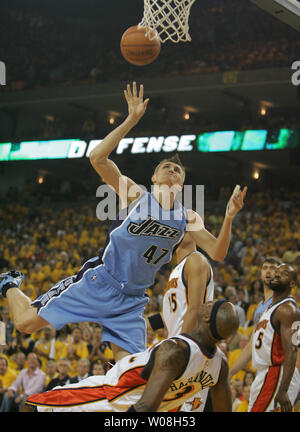 Utah Jazz Andrei Kirilenko (47) is shown during their game against the  Washington Wizards played at the Verizon Center in Washington, D.C., Monday  afternoon, January 15, 2007. (Harry E. Walker/MCT/Sipa USA Stock