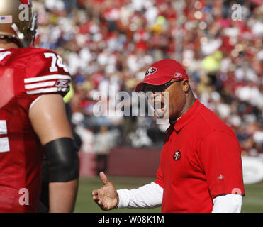 San Francisco, California, USA. 20th Aug, 2011. San Francisco 49ers  offensive tackle Kenny Wiggins (65) and guard Mike Person (78) on Sunday,  August 20, 2011 at Candlestick Park, San Francisco, California. The