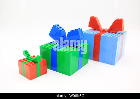 Building blocks gift Stock Photo