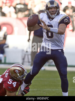 Dec. 12, 2010 - San Francisco, CA, USA - San Francisco 49ers vs Seattle  Seahawks at Candlestick Park Sunday, December 12, 2010. San Francisco 49ers  linebacker Travis LaBoy (54) strips ball from