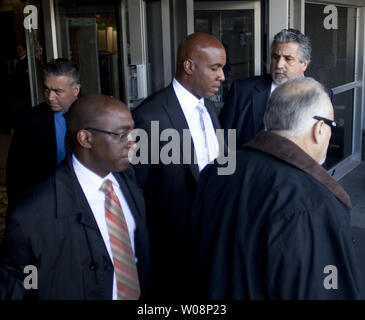 Former NY Yankees Pitcher Roger Clemens arrives with his wife Debbie at  Federal court for jury selection in his perjury trial in Washington, DC, on  July 6, 2011. Clemens is accused to