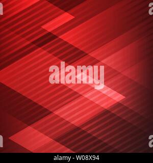 Abstract elegant geometric triangles red background with diagonal lines pattern technology style. Vector illustration Stock Vector