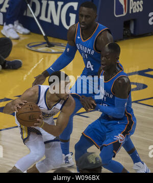 Oklahoma City Thunder forward Patrick Patterson is pictured during an ...