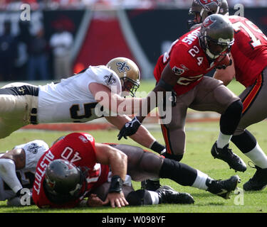 Tampa Bay Buccaneers Carnell Williams on the sidelines of the Louisiana  Superdome during action against the New Orleans Saints October 8, 2006. The  Saints defeated the Buccaneers 24-21. (UPI Photo/A.J. Sisco Stock