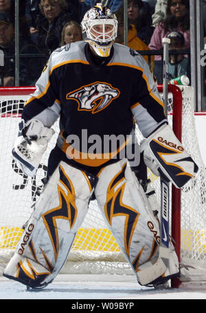 Nashville Predators goaltender Tomas Vokoun of the Czech