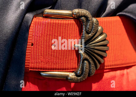 arabian style belt buckle detail Stock Photo