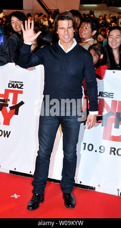 Actor Tom Cruise attends the Japanese premiere for the film 'Knight & Day' in Tokyo, Japan, on September 28, 2010.     UPI/Keizo Mori Stock Photo