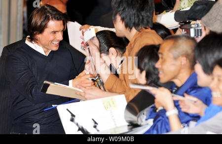 Actor Tom Cruise attends the Japanese premiere for the film 'Knight & Day' in Tokyo, Japan, on September 28, 2010.     UPI/Keizo Mori Stock Photo