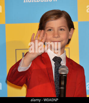 Child actor Jacob Tremblay attends the Japan Premiere for the film 'Room' in Tokyo, Japan on March 21, 2016.     Photo by Keizo Mori/UPI Stock Photo