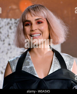 (L-R)Actress Noomi Rapace attends the Japan premier for the film 'Bright' in Tokyo, Japan on December 19, 2017.     Photo by Keizo Mori/UPI Stock Photo