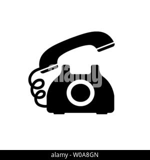 retro phone icon Stock Vector Image & Art - Alamy