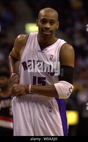 Toronto Raptors' Vince Carter scored 20 points to lead the Raptors