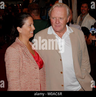 Anthony Hopkins and his wife Stella arrive for the Toronto International Film Festival North American premiere of 'Proof' at Roy Thomson Hall in Toronto, Canada on September 12, 2005. (UPI Photo/Christine Chew) Stock Photo