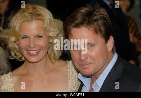 Actor, director and writer Emilio Estevez and his fiancee Sonia Magdevski arrive on the red carpet for the North American premiere of 'Bobby' at Roy Thomson Hall during the Toronto International Film Festival in Toronto, Canada on September 14, 2006.  (UPI Photo/Christine Chew) Stock Photo