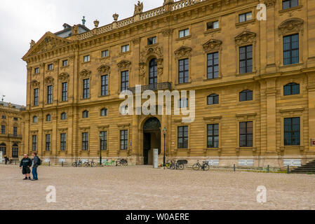 WURZBURG, GERMANY - JUNE 12, 2019: Wurzburg Residence main entrance. Stock Photo