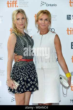 Sting's daughter Mickey Sumner (L) and her mom Trudie Styler arrive for the premiere of 'Imogene' at Ryerson Theatre during the Toronto International Film Festival in Toronto, Canada on September 7, 2012.  UPI/Christine Chew Stock Photo