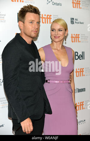 Naomi Watts and Ewan McGregor attend the premiere of 'The Impossible' at the Princess of Wales Theatre during the Toronto International Film Festival in Toronto, Canada on September 9, 2012.  UPI/Christine Chew Stock Photo