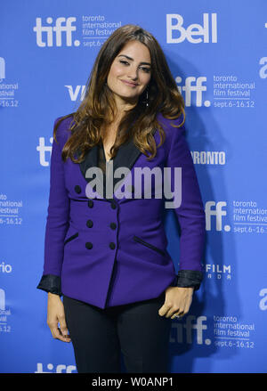 Penelope Cruz attends the photocall for 'Twice Born'  at the Lightbox during the Toronto International Film Festival in Toronto, Canada on September 13, 2012.  UPI/Christine Chew Stock Photo