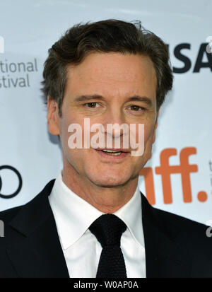 Colin Firth attends the gala screening of 'The Railway Man' at Roy Thomson Hall during the Toronto International Film Festival in Toronto, Canada on September 6, 2013.  UPI/Christine Chew Stock Photo