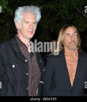 Director Jim Jarmusch (L) and singer Iggy Pop arrive at the Toronto International Film Festival premiere of 'Gimme Danger' at Ryerson Theatre in Toronto, Canada on September 14, 2016. Photo by Christine Chew/UPI Stock Photo