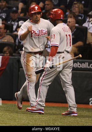 Shane Victorino, Cole Hamels, Jimmy Rollins and Chase Utley Phillies  Financial Day Charity Event in Philadelphia Philadelphia Stock Photo - Alamy